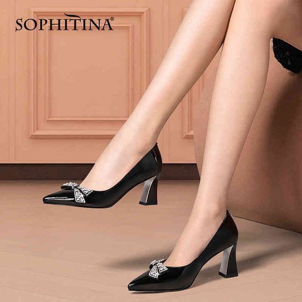 sophitina luxury pumps women diamond-studded butterfly-knot shoes tpr non-slip square heel pointed spring autumn lady shoes ao04 210513, Black
sophitina luxury pumps women diamond-studded butterfly-knot shoes tpr non-slip square heel pointed spring autumn lady shoes ao04 210513, Black