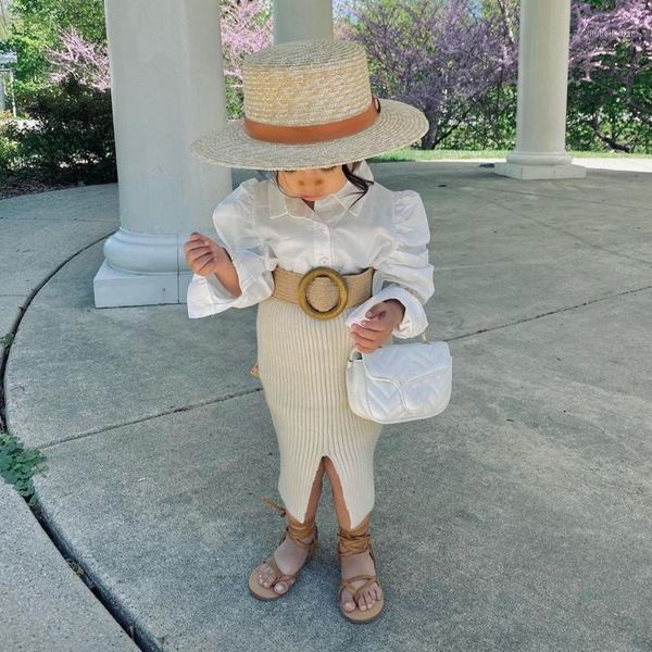 clothing sets 1-6y kids girls clothes children puff long sleeve lapel white shirts + midi skirt with belt summer autumn baby outfits1
clothing sets 1-6y kids girls clothes children puff long sleeve lapel white shirts + midi skirt with belt summer autumn baby outfits1