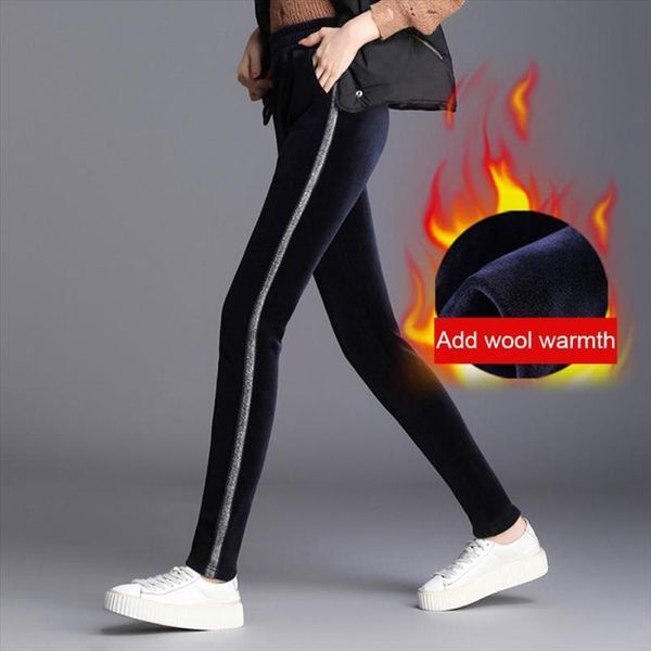 high waist plus velvet thickening womens legging autumn and winter gold fleece fashion pants quality, Black
high waist plus velvet thickening womens legging autumn and winter gold fleece fashion pants quality, Black