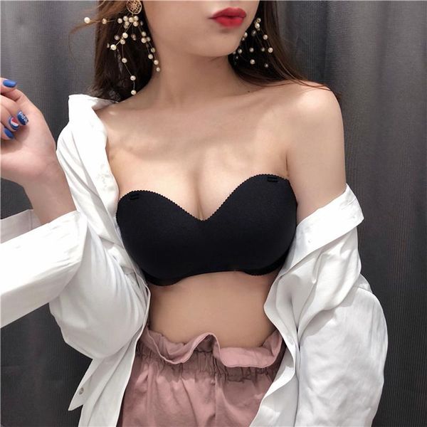 bras backless invisible bra push up for women lingerie no sewing black strapless solid color comfortable seamless brassiere, Red;black
bras backless invisible bra push up for women lingerie no sewing black strapless solid color comfortable seamless brassiere, Red;black