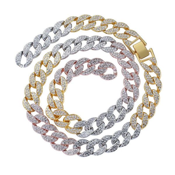 chains luxury three color tone bling cz rhinestone cuban link chain necklaces for men punk hip hop choker necklace jewelry collars, Silver
chains luxury three color tone bling cz rhinestone cuban link chain necklaces for men punk hip hop choker necklace jewelry collars, Silver