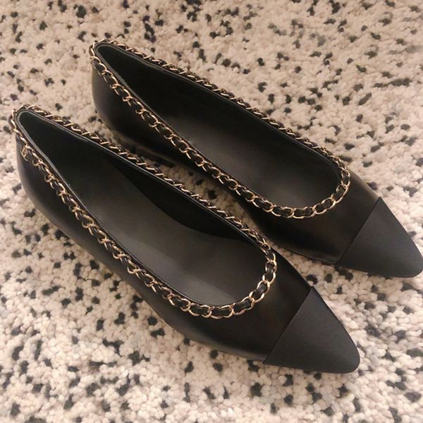 70% off wholesale sandals flip-flops genuine leather net red fengchun chain color matching shallow shoes pointed toe flats scoop boat women, Black 
70% off wholesale sandals flip-flops genuine leather net red fengchun chain color matching shallow shoes pointed toe flats scoop boat women, Black