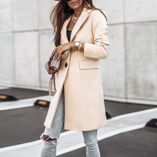 women's autumn coat wool&blends cotton blend trench jacket ladies warm long overcoat outwear female coat winter clothing, Black
women's autumn coat wool&blends cotton blend trench jacket ladies warm long overcoat outwear female coat winter clothing, Black