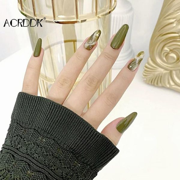 false nails 24pcs stiletto press with glue green nail patch wearable long paragraph fashion manicure full cover, Red;gold
false nails 24pcs stiletto press with glue green nail patch wearable long paragraph fashion manicure full cover, Red;gold
