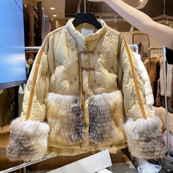 women's down & parkas large silver fur coats of fund 2021 autumn winters 1016, Black
women's down & parkas large silver fur coats of fund 2021 autumn winters 1016, Black