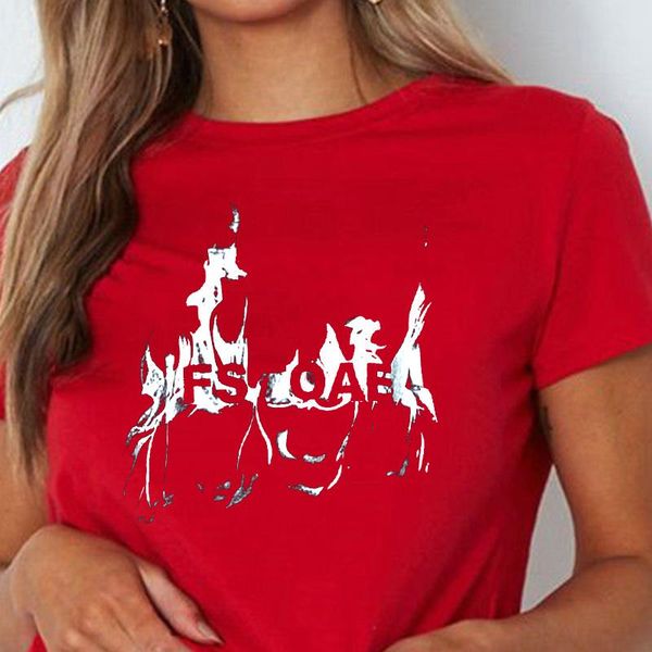 women's t-shirt letter graffiti print o-neck short-sleeved clothes ins punk style harajuku hip-hop summer fashion mujer tee, White
women's t-shirt letter graffiti print o-neck short-sleeved clothes ins punk style harajuku hip-hop summer fashion mujer tee, White