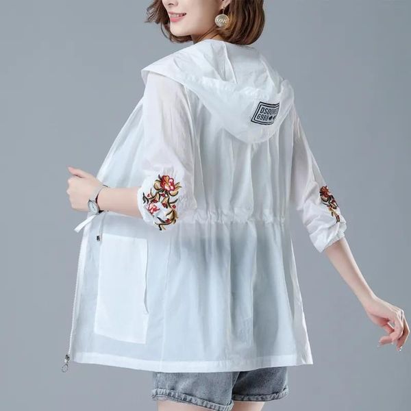 women's jackets jacket 2021 summer thin coat hooded sun protection windbreaker female casual long coats outerwear plus size 4xl, Black;brown
women's jackets jacket 2021 summer thin coat hooded sun protection windbreaker female casual long coats outerwear plus size 4xl, Black;brown