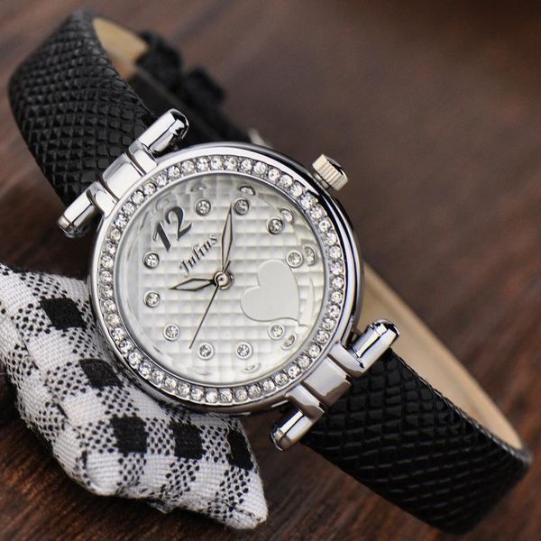 wristwatches julius lady women's watch japan quartz hours fine fashion dress bracelet band leather elegant heart girl valentine gift 70, Slivery;brown
wristwatches julius lady women's watch japan quartz hours fine fashion dress bracelet band leather elegant heart girl valentine gift 70, Slivery;brown
