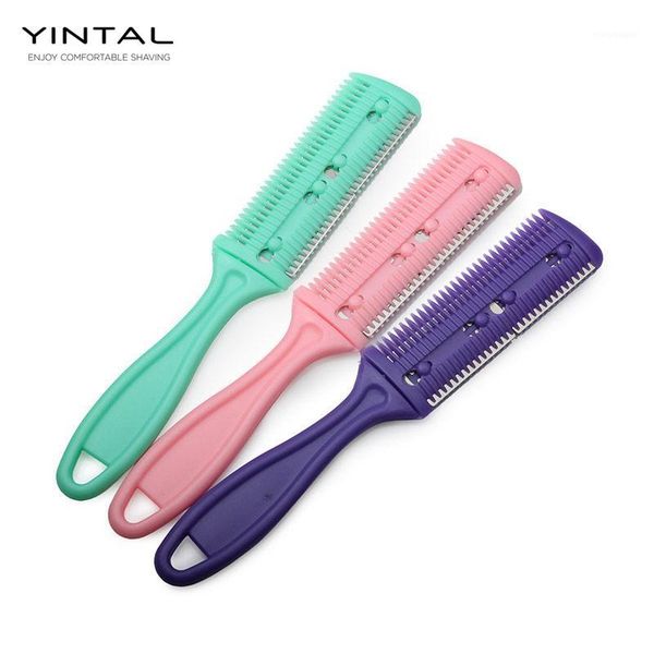 comb trimmer 3 pcs hair razor handle cutting thinning home diy with blades random color1, Silver
comb trimmer 3 pcs hair razor handle cutting thinning home diy with blades random color1, Silver