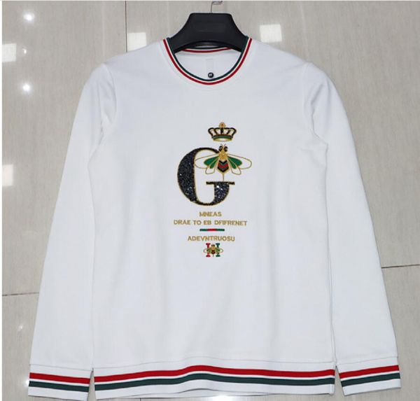 men's hoodies sweatshirts european fashion men's sweater heavy craft sequin embroidery korean version leisure long sleeve with tre, White;black
men's hoodies sweatshirts european fashion men's sweater heavy craft sequin embroidery korean version leisure long sleeve with tre, White;black