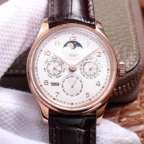 wristwatches men's watches automatic mechanical watch oemg iw502306 moon stars leather strap 41mm luxury 1:1 for men, Slivery;brown
wristwatches men's watches automatic mechanical watch oemg iw502306 moon stars leather strap 41mm luxury 1:1 for men, Slivery;brown