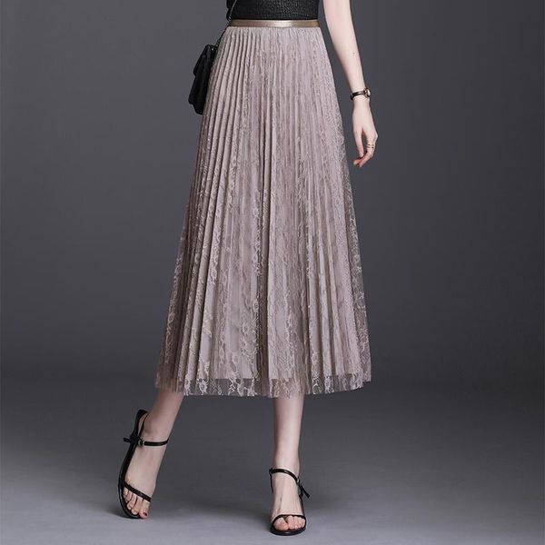 skirts summer women's long pleated skirt 5 colors elastic high waist two-layer net yarn fashion elegant female dance umbrella, Black
skirts summer women's long pleated skirt 5 colors elastic high waist two-layer net yarn fashion elegant female dance umbrella, Black
