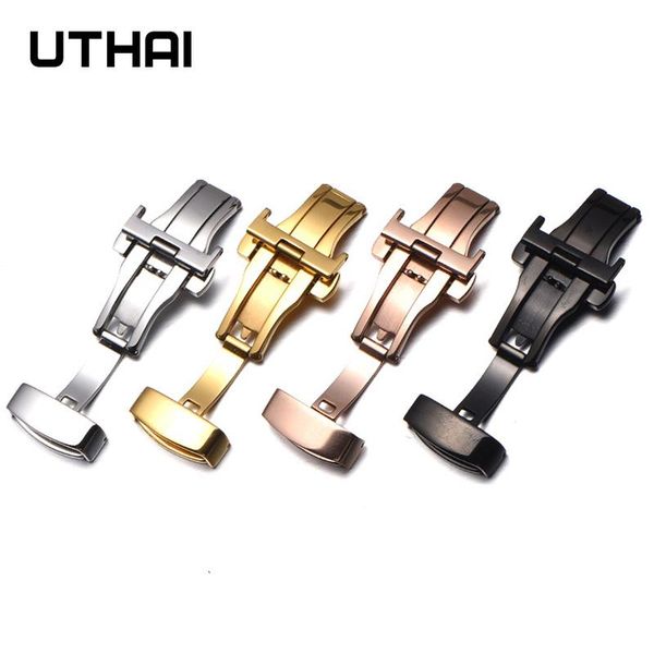 watch bands uthai fold buckle p90 stainless steel butterfly double push 10-22mm button deployment clasp buckles accessori, Black;brown
watch bands uthai fold buckle p90 stainless steel butterfly double push 10-22mm button deployment clasp buckles accessori, Black;brown