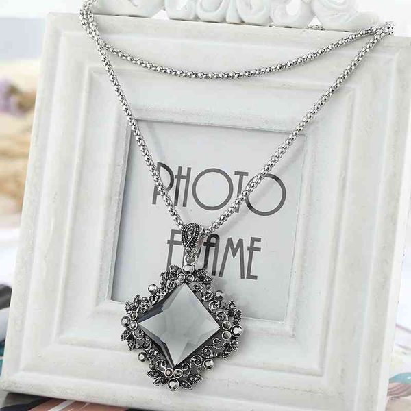 jewelry exaggerated sweater chain quadrilateral pendant fashion women's clothing necklace accessories, Black
jewelry exaggerated sweater chain quadrilateral pendant fashion women's clothing necklace accessories, Black