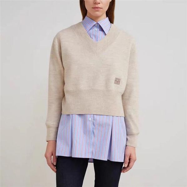 women's sweaters women sweater 2021 spring and autumn solid color v-neck pullover, White;black
women's sweaters women sweater 2021 spring and autumn solid color v-neck pullover, White;black