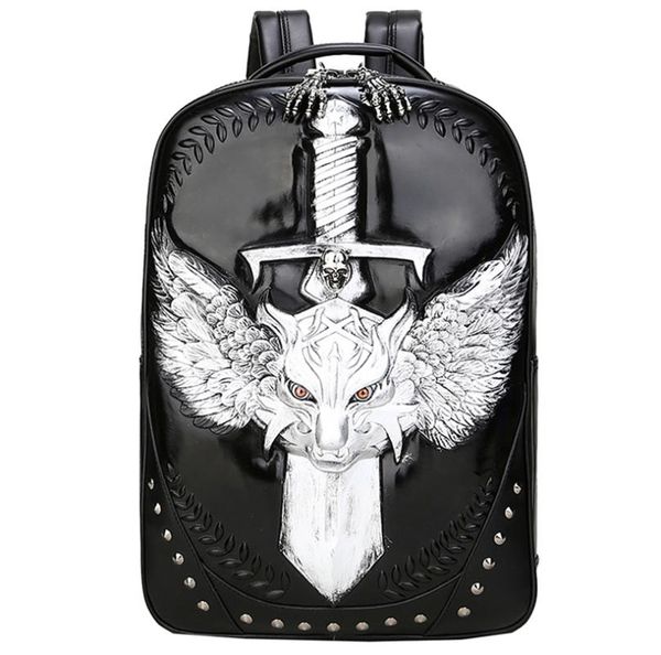backpack fashion men women 3d wolf thick leather backpacks pu school bag for teenagers girl boy travel rucksack mochila feminina
backpack fashion men women 3d wolf thick leather backpacks pu school bag for teenagers girl boy travel rucksack mochila feminina