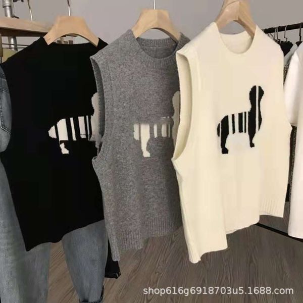 autumn winter women's vest knitted wool sleeveless outside with waistcoat casual top, White
autumn winter women's vest knitted wool sleeveless outside with waistcoat casual top, White