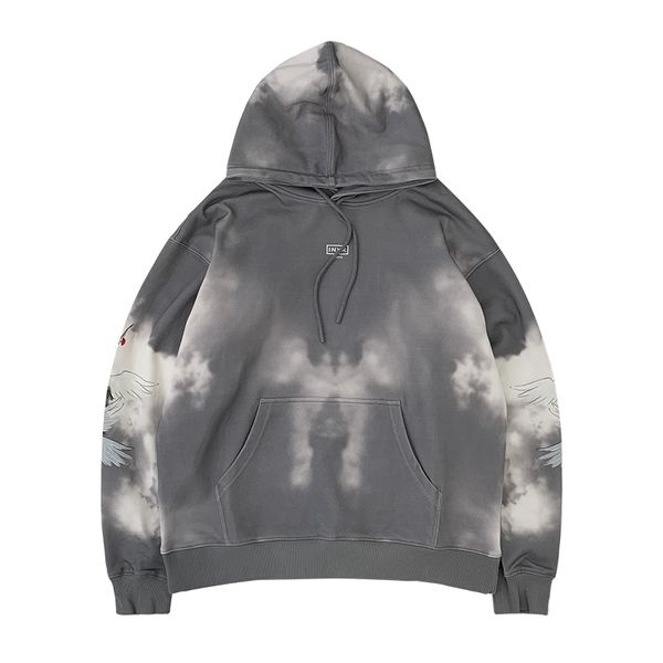 as tide brand in home sports tie dye set hooded sweater men's crane print pullover sia4107157, Black
as tide brand in home sports tie dye set hooded sweater men's crane print pullover sia4107157, Black