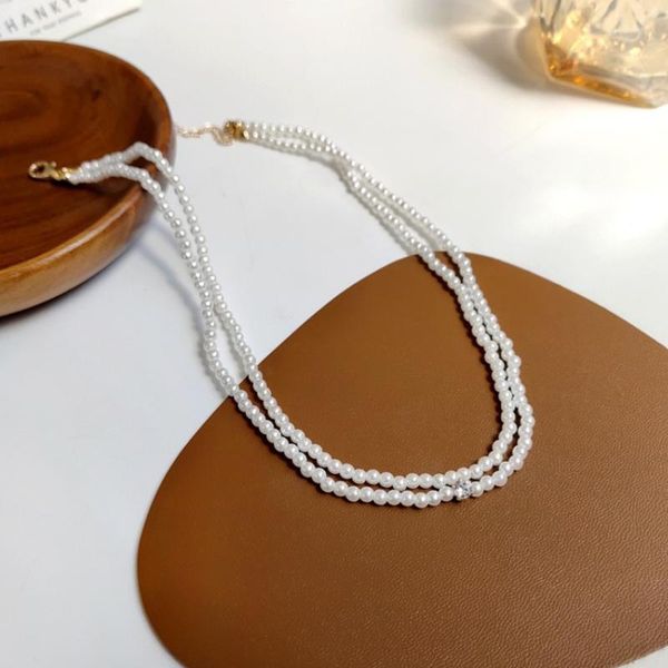 chains south korea temperament restoring ancient ways multilayer pearl necklace contracted fashion paragraph pendant, Silver
chains south korea temperament restoring ancient ways multilayer pearl necklace contracted fashion paragraph pendant, Silver