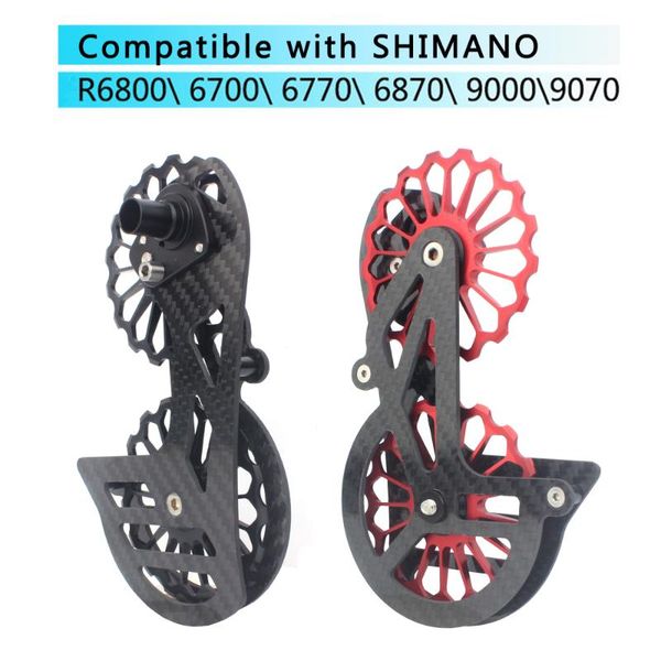 bike derailleurs racework road bicycle 17t carbon fiber ceramic rear derailleur pulley for r6800 r6700/r6870/r9000/r9070
bike derailleurs racework road bicycle 17t carbon fiber ceramic rear derailleur pulley for r6800 r6700/r6870/r9000/r9070