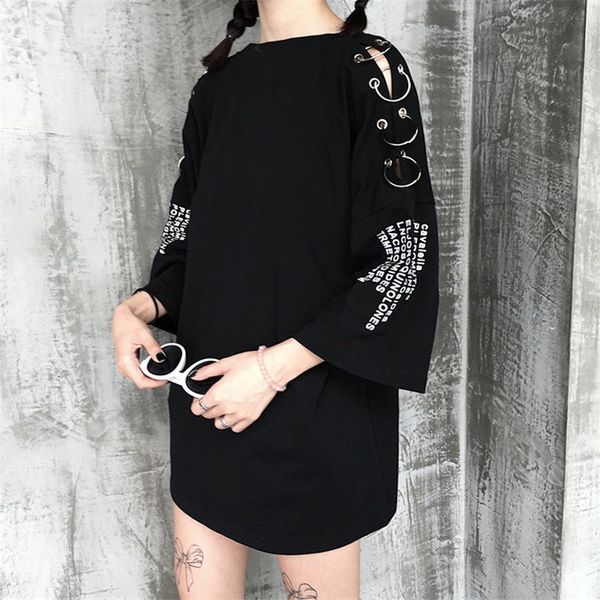 women's t-shirt causal ring design harajuku short sleeve o-neck tee letter print t shirt woman medium-long tshirts, White
women's t-shirt causal ring design harajuku short sleeve o-neck tee letter print t shirt woman medium-long tshirts, White