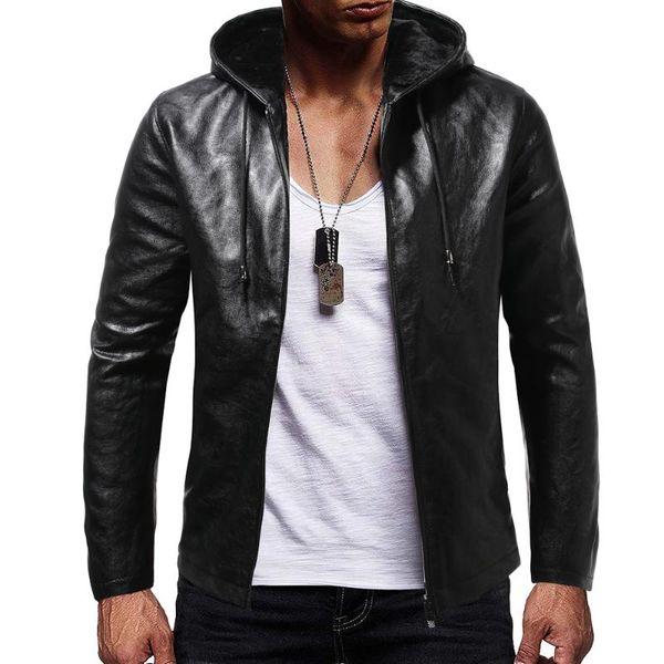 men's fur & faux leather coat men 2021 winter solid-color hooded motorcycle slim fleece warm jacket, Black
men's fur & faux leather coat men 2021 winter solid-color hooded motorcycle slim fleece warm jacket, Black