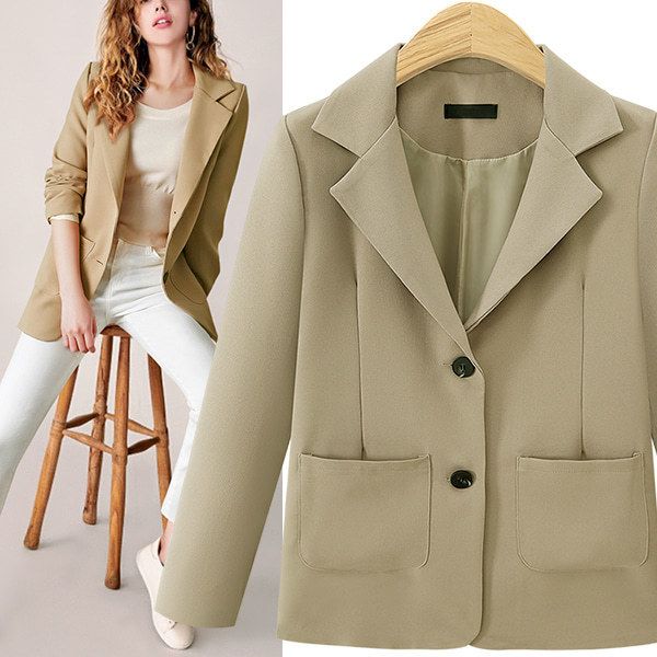 exquisite high-end suit 2021 autumn coat loose medium length solid color women's, White;black
exquisite high-end suit 2021 autumn coat loose medium length solid color women's, White;black