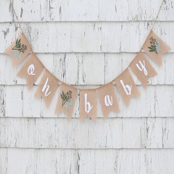 party decoration greenery baby shower burlap banner, decorations,oh gender neutral decor
party decoration greenery baby shower burlap banner, decorations,oh gender neutral decor