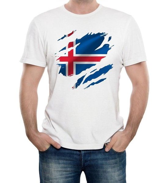 men's t-shirts reality glitch torn iceland flag mens t-shirt oversized, White;black 
men's t-shirts reality glitch torn iceland flag mens t-shirt oversized, White;black