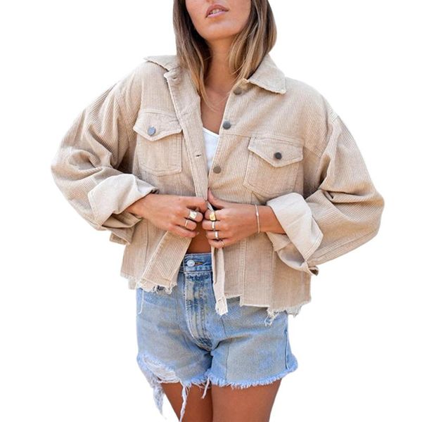 women's jackets female long sleeve loose jacket, autumn ladies leisure style solid color lapel single-breasted rough selvedge coat with, Black;brown
women's jackets female long sleeve loose jacket, autumn ladies leisure style solid color lapel single-breasted rough selvedge coat with, Black;brown