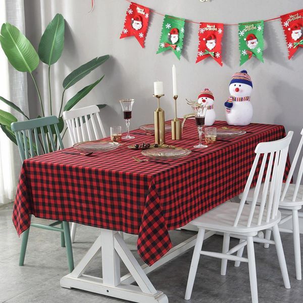 table cloth christmas day red black plaid color woven cotton multi-functional cover towel fabric custom
table cloth christmas day red black plaid color woven cotton multi-functional cover towel fabric custom