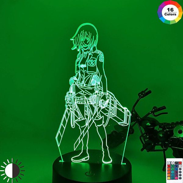 night lights 3d light attack on titan mikasa ackerman figure girl nightlight for dorm room decor led usb battery lamp event prize
night lights 3d light attack on titan mikasa ackerman figure girl nightlight for dorm room decor led usb battery lamp event prize