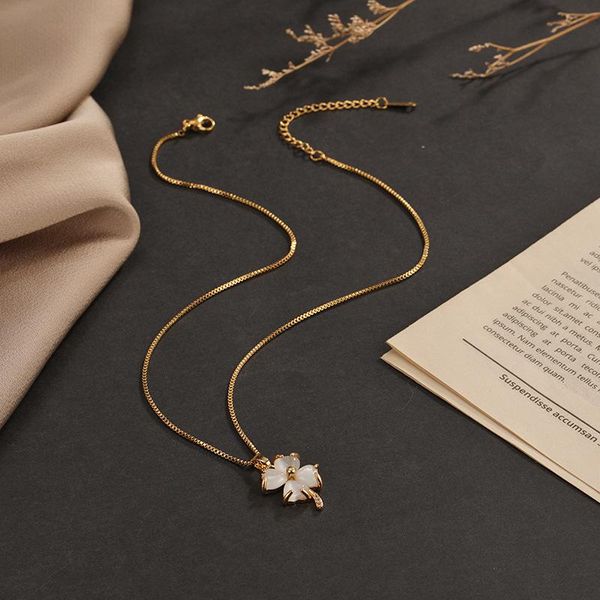 pendant necklaces creative four love flower necklace female golden clavicle chain small fresh lucky peach heart light luxury jewelry, Silver
pendant necklaces creative four love flower necklace female golden clavicle chain small fresh lucky peach heart light luxury jewelry, Silver
