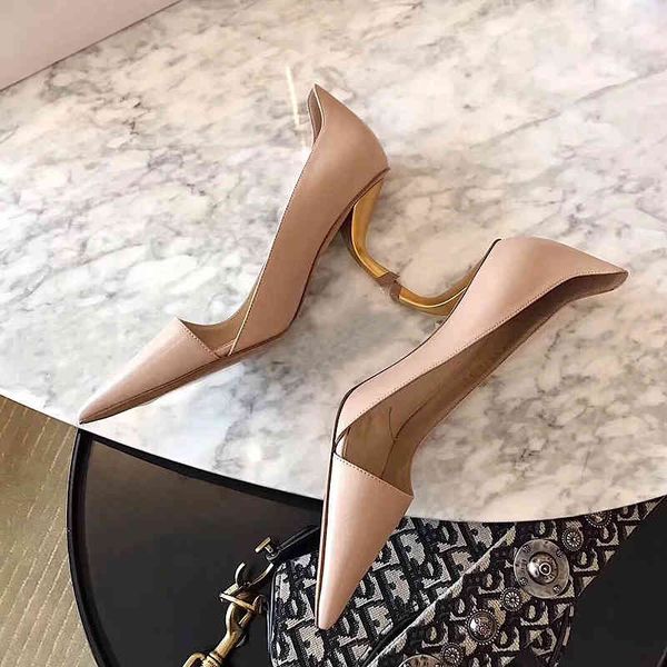 dress shoes fashion women pumps genuine leather pointed toe slip on metal strange style high heels office party woman 31i4, Black
dress shoes fashion women pumps genuine leather pointed toe slip on metal strange style high heels office party woman 31i4, Black