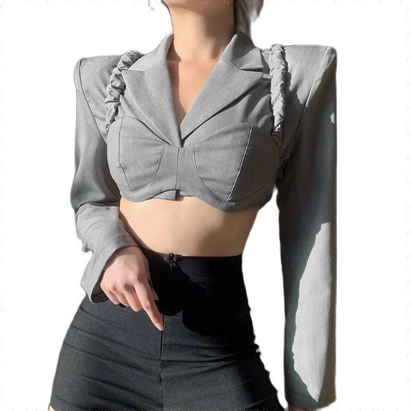 women's suits & blazers mesh bow for women elegant stitching suit blazer single breasted long sleeve ladies black clothing 2021, White;black
women's suits & blazers mesh bow for women elegant stitching suit blazer single breasted long sleeve ladies black clothing 2021, White;black