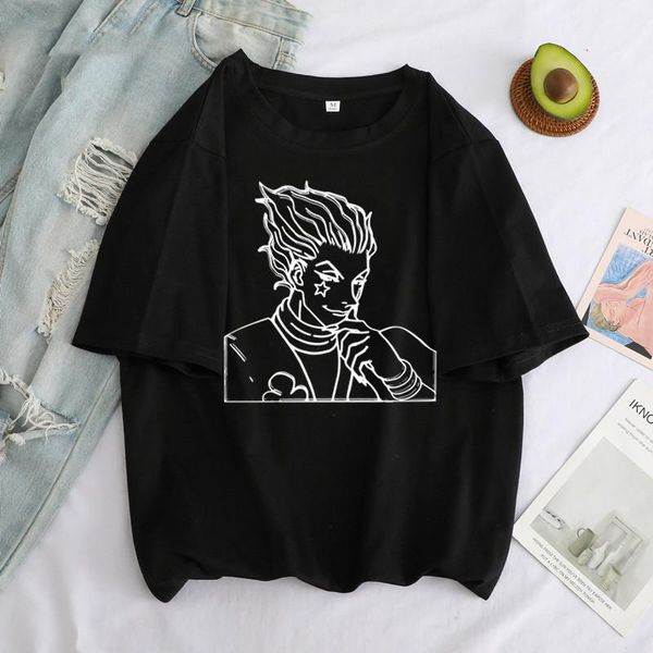 women's t-shirt graphic hisoka t-shirts summer x print harajuku women killua short-sleeved casual japanese anime, White
women's t-shirt graphic hisoka t-shirts summer x print harajuku women killua short-sleeved casual japanese anime, White