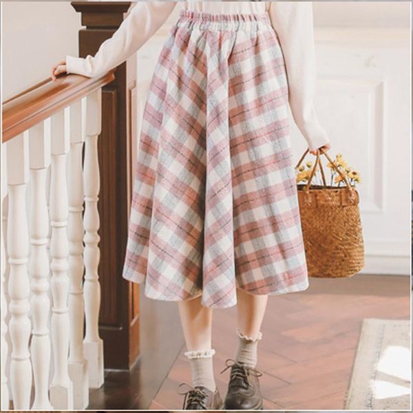 autumn winter elegant women skirt vintage plaid woolen woven skirts waist retro sweet female, Black
autumn winter elegant women skirt vintage plaid woolen woven skirts waist retro sweet female, Black