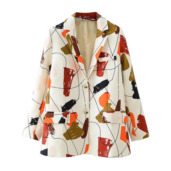 blsqr single breasted women blazer coat autumn casual office ladies outwear streetwear female print jacket 210430, White;black
blsqr single breasted women blazer coat autumn casual office ladies outwear streetwear female print jacket 210430, White;black
