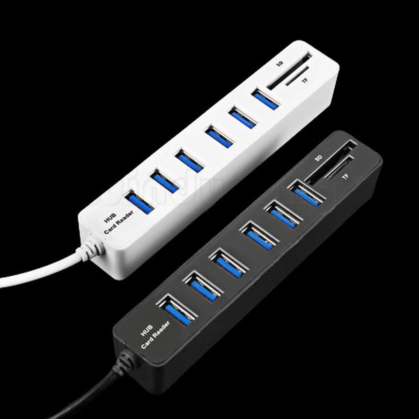 hubs usb hub combo 6-port 2.0 high-speed splitter multi-usb 2 in 1 sd/tf card reader suitable for pc laptop
hubs usb hub combo 6-port 2.0 high-speed splitter multi-usb 2 in 1 sd/tf card reader suitable for pc laptop