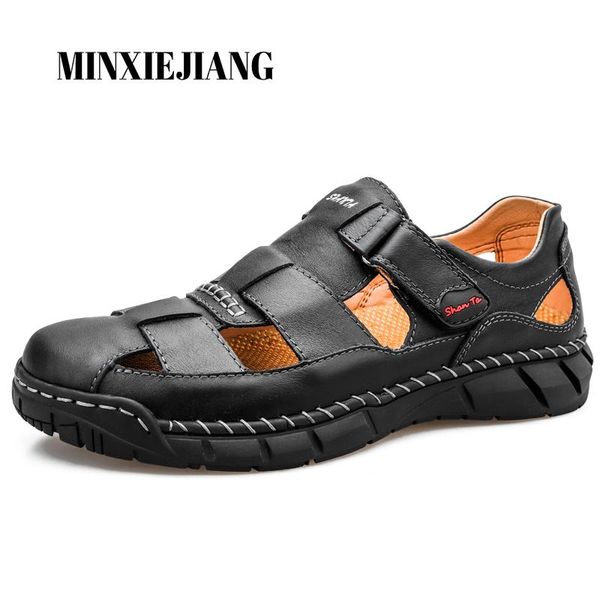sandals 2021 summer men breathable beach casual shoes genuine leather big size 38-48, Black
sandals 2021 summer men breathable beach casual shoes genuine leather big size 38-48, Black