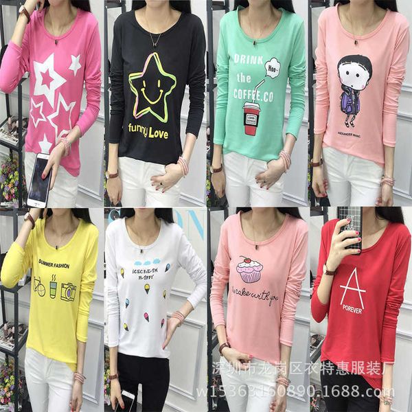 spring and 2021 autumn korean t-shirt with long sleeves for women's wear underpants, White
spring and 2021 autumn korean t-shirt with long sleeves for women's wear underpants, White