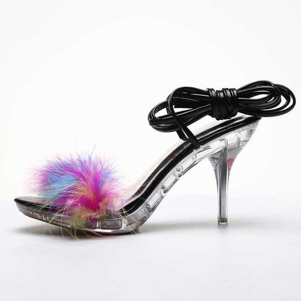 sandals summer 2021 high heels pointed stiletto women, Black 
sandals summer 2021 high heels pointed stiletto women, Black