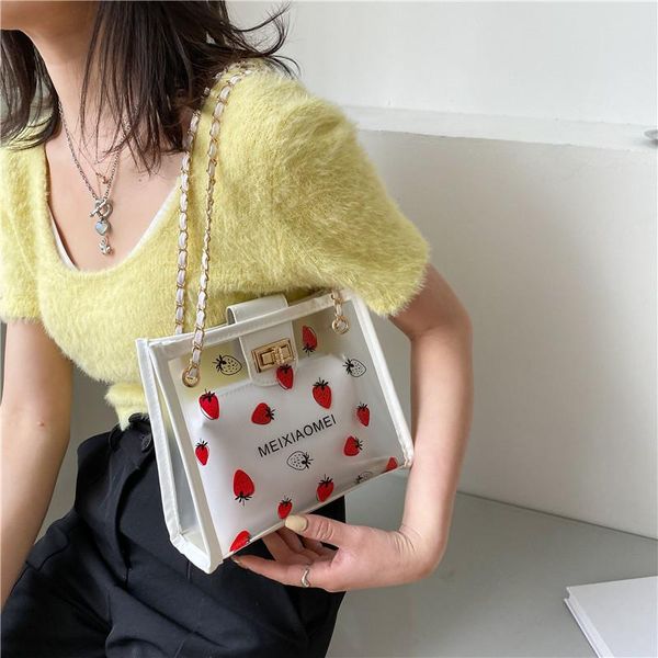 evening bags women's shoulder bag square sweet strawberry printing transparent jelly cute handbags wholesale 2021 fashion girls
evening bags women's shoulder bag square sweet strawberry printing transparent jelly cute handbags wholesale 2021 fashion girls