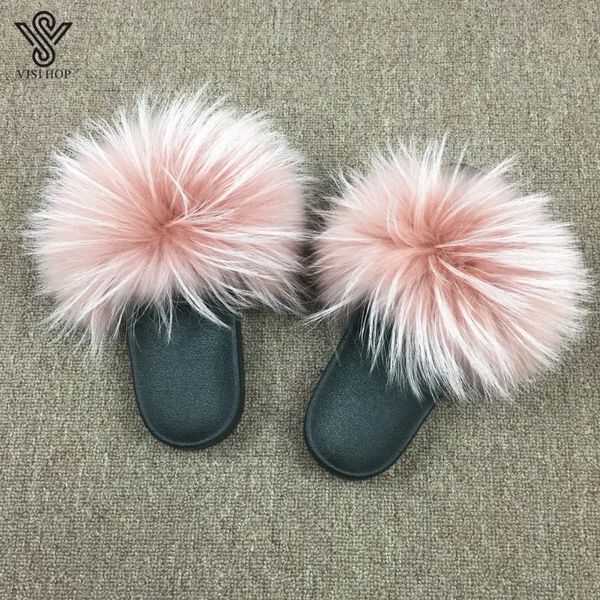 2021 tropical women sliders real raccoon fur slippers fashion style summer slides vs1001, Black
2021 tropical women sliders real raccoon fur slippers fashion style summer slides vs1001, Black