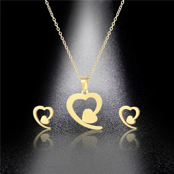 pendant necklaces stainless steel lucky love heart chain necklace woman mother girl gift wedding jewelry, Silver
pendant necklaces stainless steel lucky love heart chain necklace woman mother girl gift wedding jewelry, Silver