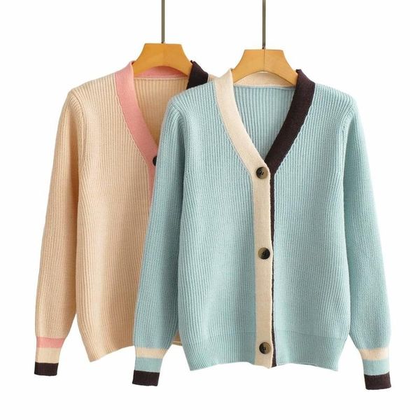 women's knits & tees autumn fashion loose color block sweater cardigan for womens v-neck vintage long sleeve knit cardigans, White
women's knits & tees autumn fashion loose color block sweater cardigan for womens v-neck vintage long sleeve knit cardigans, White