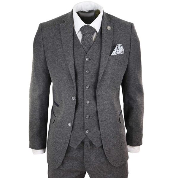 men's suits & blazers suit 3 pics grey lapel wool tweed blend single-breasted slim fit for formal groom clothing (blazer+vest+pants), White;black
men's suits & blazers suit 3 pics grey lapel wool tweed blend single-breasted slim fit for formal groom clothing (blazer+vest+pants), White;black