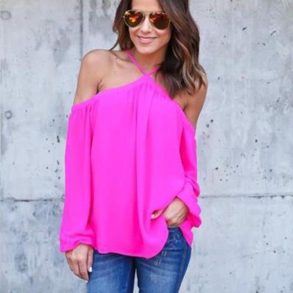 women's blouses & shirts long sleeve off shoulder strapless shirt summer women blouse chiffon ladies cross strap, White
women's blouses & shirts long sleeve off shoulder strapless shirt summer women blouse chiffon ladies cross strap, White