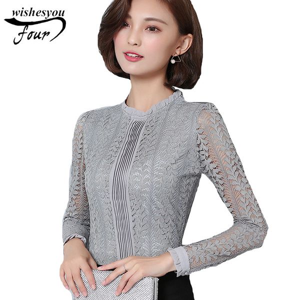 arrived long sleeve blouse autumn lace slim fashion office lady women shirt c903 30 210415, White
arrived long sleeve blouse autumn lace slim fashion office lady women shirt c903 30 210415, White