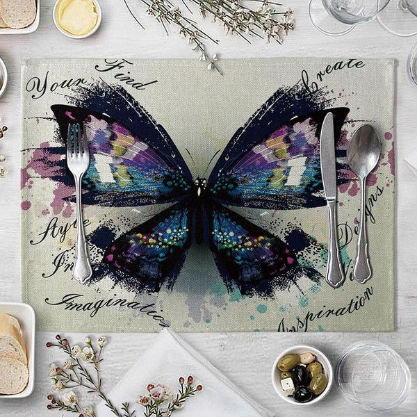 mats & pads butterfly art stripe print mat tableware drink cup for kitchen dining table placemat accessories
mats & pads butterfly art stripe print mat tableware drink cup for kitchen dining table placemat accessories